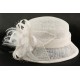 Chapeau Mariage Blanc Jeda en paille sisal ANCIENNES COLLECTIONS divers