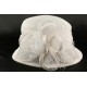 Chapeau Mariage Blanc Jeda en paille sisal ANCIENNES COLLECTIONS divers