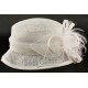 Chapeau Mariage Blanc Jeda en paille sisal ANCIENNES COLLECTIONS divers