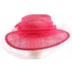 Chapeau Mariage Fuchsia Bella en paille sisal ANCIENNES COLLECTIONS divers