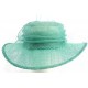 Chapeau Mariage Bleu Bella en paille sisal ANCIENNES COLLECTIONS divers