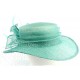 Chapeau Mariage Bleu Bella en paille sisal ANCIENNES COLLECTIONS divers