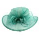 Chapeau Mariage Bleu Bella en paille sisal ANCIENNES COLLECTIONS divers