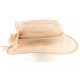 Chapeau Mariage beige Bella en paille sisal ANCIENNES COLLECTIONS divers