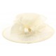 Chapeau Mariage Ecru Bella en paille sisal ANCIENNES COLLECTIONS divers