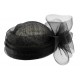 Chapeau Mariage Noir Noa en paille sisal ANCIENNES COLLECTIONS divers