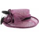 Chapeau Mariage Violet et noir Isa en paille sisal ANCIENNES COLLECTIONS divers