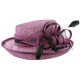 Chapeau Mariage Violet et noir Isa en paille sisal ANCIENNES COLLECTIONS divers