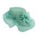 Chapeau Mariage Turquoise Ati en paille sisal ANCIENNES COLLECTIONS divers