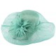 Chapeau Mariage Turquoise Ati en paille sisal ANCIENNES COLLECTIONS divers