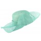 Chapeau Mariage Turquoise Ati en paille sisal ANCIENNES COLLECTIONS divers