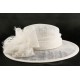 Chapeau mariage Blanc Mesa en paille sisal ANCIENNES COLLECTIONS divers