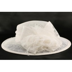 Chapeau mariage Blanc Mesa en paille sisal ANCIENNES COLLECTIONS divers