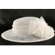 Chapeau mariage Blanc Mesa en paille sisal ANCIENNES COLLECTIONS divers