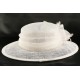 Chapeau mariage Blanc Mesa en paille sisal ANCIENNES COLLECTIONS divers