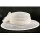 Chapeau mariage Blanc Mesa en paille sisal ANCIENNES COLLECTIONS divers