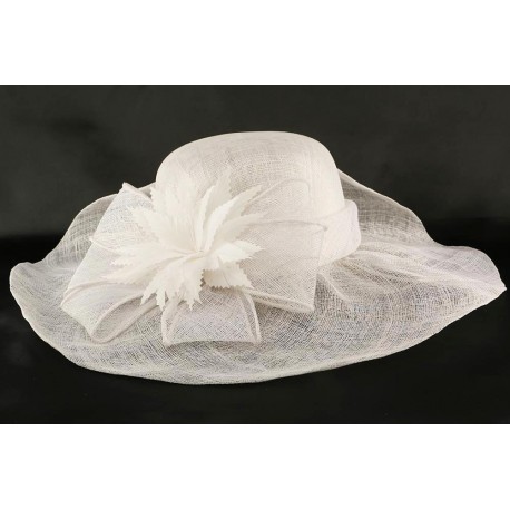 Chapeau mariage Blanc Ita en paille sisal ANCIENNES COLLECTIONS divers