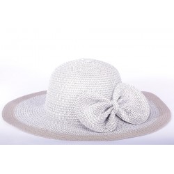 Chapeau cérémonie Lubly en motteld Bicolor gris et blanc ANCIENNES COLLECTIONS divers