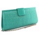 Pochette Mariage Vert Turquoise en sisal Sabine ANCIENNES COLLECTIONS divers