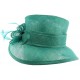 Chapeau mariage Turquoise Sico en paille sisal ANCIENNES COLLECTIONS divers