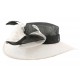 Chapeau mariage Noir et blanc Bluch en paille sisal ANCIENNES COLLECTIONS divers