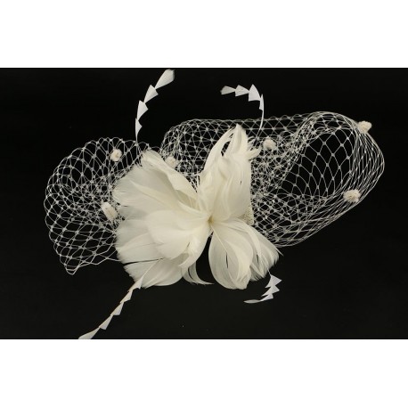 Accessoire cheveux mariage coiffe écru ANCIENNES COLLECTIONS divers