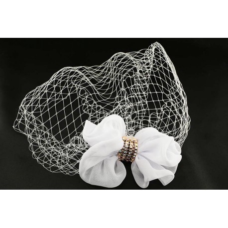 Accessoire cheveux mariage coiffe blanche Bijoux Accessoires Cheveux Léon montane