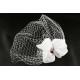 Accessoire cheveux mariage coiffe blanche Bijoux Accessoires Cheveux Léon montane