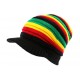 Casquette Bonnet Rasta Rouge Jaune Vert Rift BONNETS Nyls Création