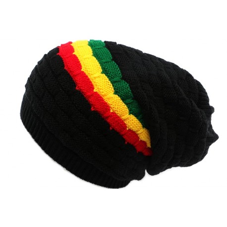 Bonnet Rasta Noir Rouge jaune et Vert Keep BONNETS Léon montane