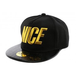 Snapback Noire Nice par JBB Couture CASQUETTES JBB COUTURE