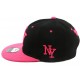 Snapback Noire et Rose Ny par Hip Hop of honour ANCIENNES COLLECTIONS divers