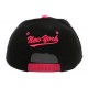 Snapback Noire et Rose Ny par Hip Hop of honour ANCIENNES COLLECTIONS divers