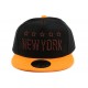 Casquette Enfant Noire et Orange de 7 à 12 ans Casquette Enfant Hip Hop Honour