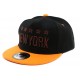 Casquette Enfant Noire et Orange de 7 à 12 ans Casquette Enfant Hip Hop Honour