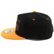 Casquette Enfant Noire et Orange de 7 à 12 ans Casquette Enfant Hip Hop Honour