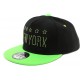 Casquette Enfant Noire et Vert enfant de 7 à 12 ans Casquette Enfant Hip Hop Honour