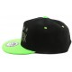 Casquette Enfant Noire et Vert enfant de 7 à 12 ans Casquette Enfant Hip Hop Honour