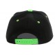 Casquette Enfant Noire et Vert enfant de 7 à 12 ans Casquette Enfant Hip Hop Honour