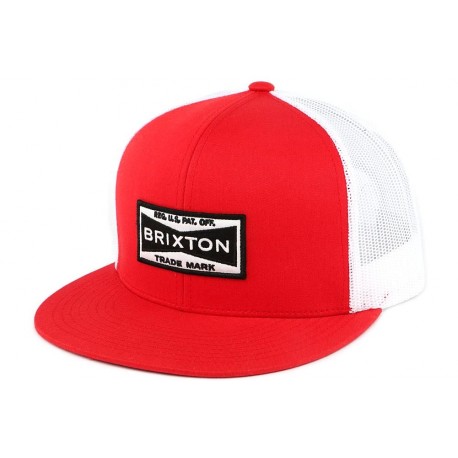 Snapback Rouge et Blanche par Brixton Fuel Mesh ANCIENNES COLLECTIONS divers