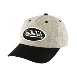 Casquette Baseball Grise et Noire Smith par Von Dutch ANCIENNES COLLECTIONS divers