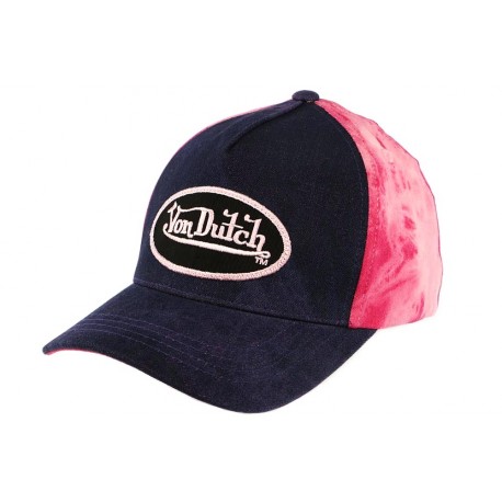 Casquette Baseball Marine et Fuchsia Kelly par Von Dutch ANCIENNES COLLECTIONS divers