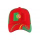 Casquette Portugal Avec Blason - Baseball Réglable Velcro - Unisexe, Pour Homme Et Femme