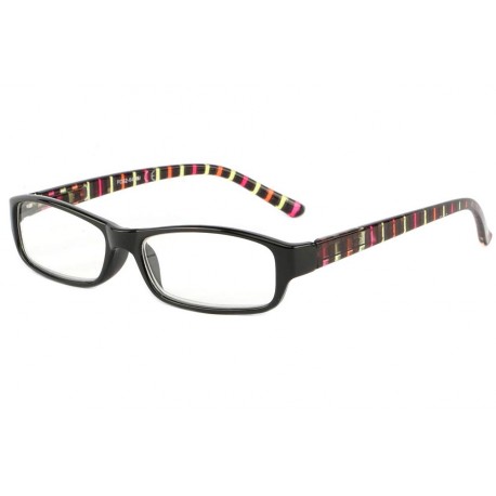 Lunettes Loupe Mode Noir Jaune et Rouge Baya Dioptrie +1 Lunettes Loupes New Time