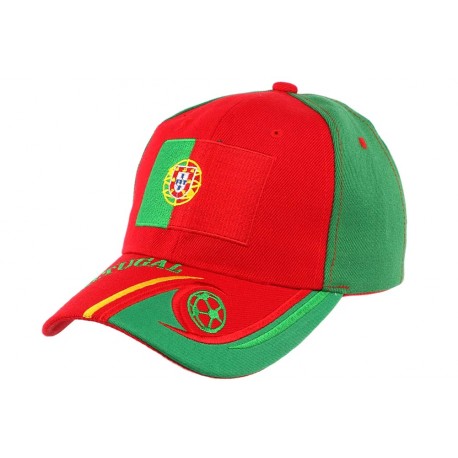 Casquette Enfant Portugal Football de 6 à 11 ans Casquette Enfant Nyls Création