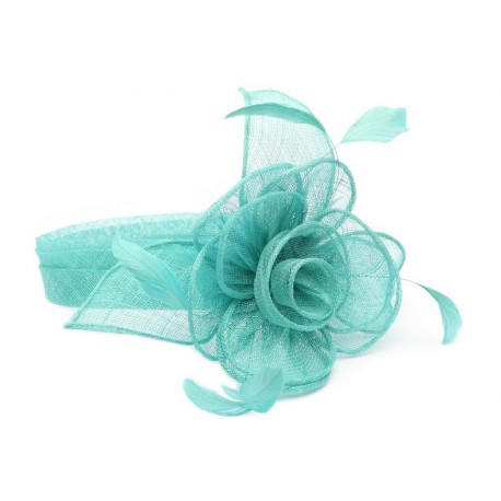 Chapeau Mariage Turquoise Serre tête Figue ANCIENNES COLLECTIONS divers