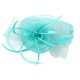 Chapeau Mariage Turquoise en paille sisal Mure ANCIENNES COLLECTIONS Léon montane