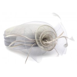 Chapeau Mariage Gris en paille sisal Mure ANCIENNES COLLECTIONS divers