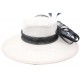 Chapeau Mariage Blanc et Marine Méli Mélo ANCIENNES COLLECTIONS Léon montane