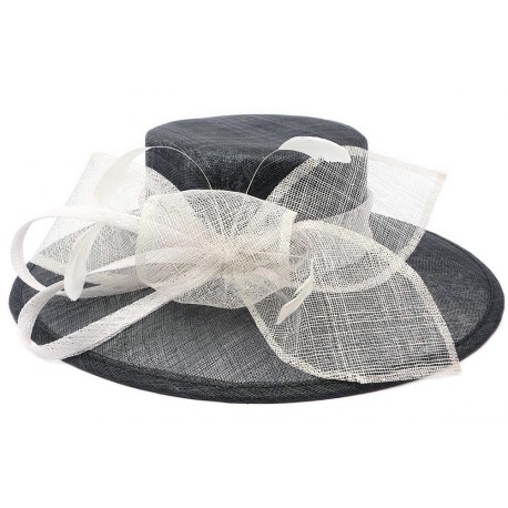 Chapeau Mariage Marine et Blanc Méli Mélo ANCIENNES COLLECTIONS divers